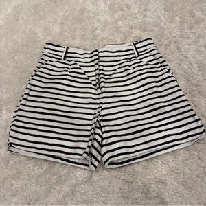 J. Crew Striped Black and White Women's Shorts